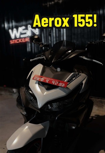 Full Body Wrapped Aerox 155 with Pestlwhite & Shiny Silver