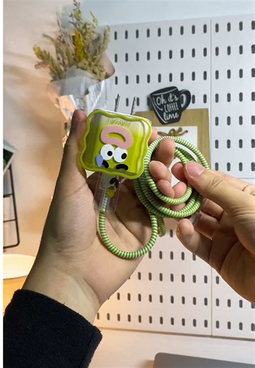 charger protector with various designs. click the yellow basket! ✨ #fyp #chargeriphone #charger #chargerprotectorwithcase #chargerprotectivecase #chargerprotector #chargerprotectortiktokshop #viral