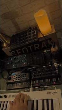 Yamaha Seqtrak, Behringer Pro VS Mini and UB-Xa Mini plus Effects from the Behringer Virtualizer 3D.