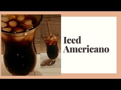 HOME CAFE: ICED AMERICANO ㅣ HOW TO MAKE ICED AMERICANO AT HOME ㅣ EASY RECIPE