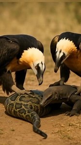 Story:-The eagles and comodo dragon caught a big belly python. #wildlife #viralseen #foryou | Sudip Kumar Patra