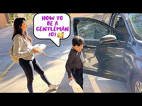 TEACHING MY SON HOW TO BE A GENTLEMAN!!