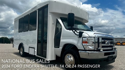 2024 Ford Endera Shuttle, 14 or 24 Passenger Configurations - National Bus Sales