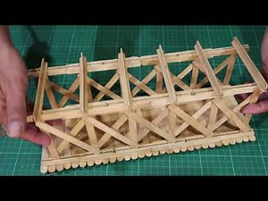 Make a strong bridge with popsicle sticks #118 | Ice cream stick art and craft