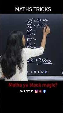 Do You Know This Square Trick?😳|Maths Hack #shorts #mathstricks