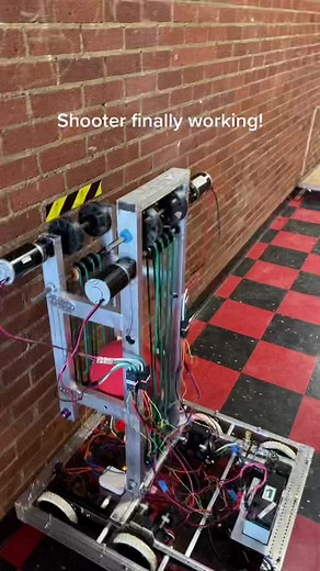 Finally got our shooter working! Now to fix the elevator... #frc #robotics #firstinspires