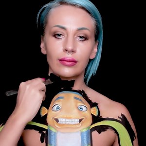 35K views · 81 reactions | Makeup artist transforms herself into Oscar from Shark Tale movie | MetDaan Creative | Facebook