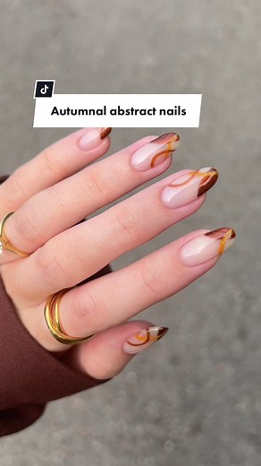 Autumnal Caramel Brown Nail Art Tutorial