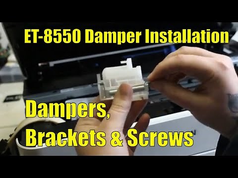 Mastering the ET-8550 Printer Repair: Damper Install - Brackets and Screws