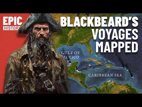 Blackbeard's Voyages Mapped