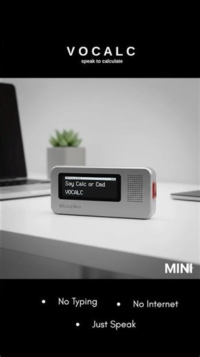 I stopped typing… and built this instead.Fully offline voice calculator. #ai #projects #innovation