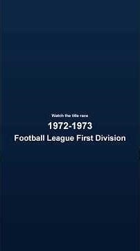 Premier League 1972-1973 | Table Progression #premierleague #leaguetable #titlerace