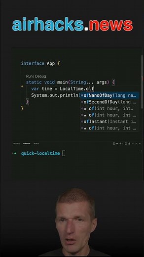 The Easiest Way To "Create" Time #java #shorts #coding #airhacks