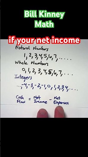 Application of NEGATIVE Numbers in REAL LIFE (Cash Flow)