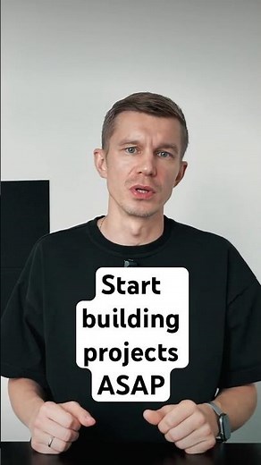 Start building projects ASAP #learndatascience #learnprogramming #python