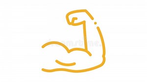 Arm Muscles Icon Animation