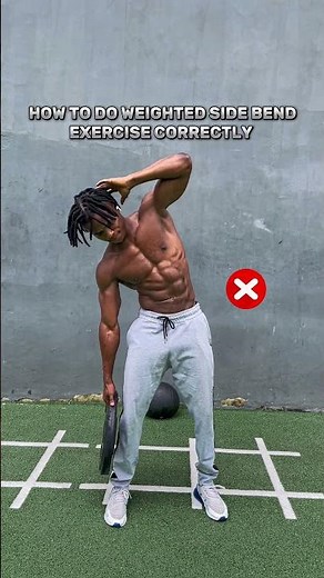 How to do weighted side bend correctly