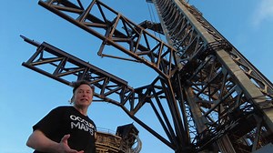 Movie climbing SpaceX's rocket launch pad with Elon Musk's guide