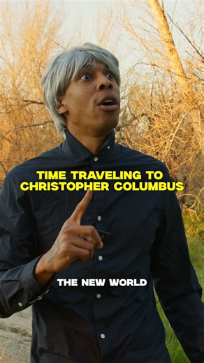 Skateboard Q on Instagram: "Time traveling to Christopher Columbus with some steppers is actually a good idea. #funnyreels #sketchcomedy #skit #explore #christophercolumbus"