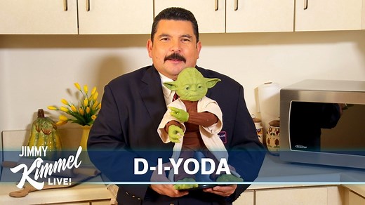 31K views · 49 reactions | Baby Yoda is a very cute and popular character from “The Mandalorian,” but according to Disney, which owns Star Wars, Baby Yoda toys will not be available for Christmas. However, if you want a Baby Yoda for your kid or your adult nerd help is on the way. Guillermo demonstrates a simple way for anyone to make their own little Yoda at home. | Jimmy Kimmel Live | Facebook