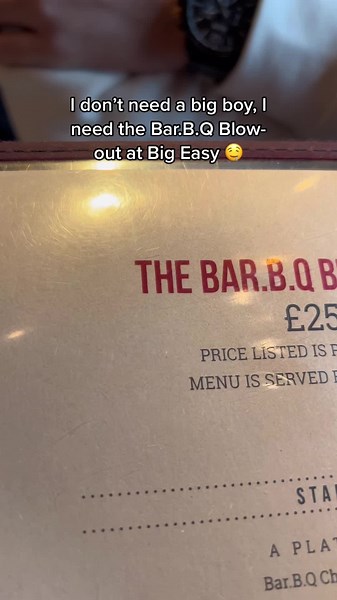 Move aside big boys - the @Big Easy BBQ blowout trumps u all 😍 #experienceaddict #bbq #bbqfood #bigeasylondon #bigeasy #bbqfoodie #londonfoodie #burger #ribs #steak #porkribs #hushpuppies #pork #beef #cheesychips #londonfoodguide #londonfoodspot #canarywharf #londonfoodplaces #londonfoodies #londonfoodblogger #londonfoodgoals #londonrestaurants #canarywharflondon #londonrestaurant #fyp #foryoupage #placestoeatinlondon #bbqfoodlovers😘 #bbqfoods