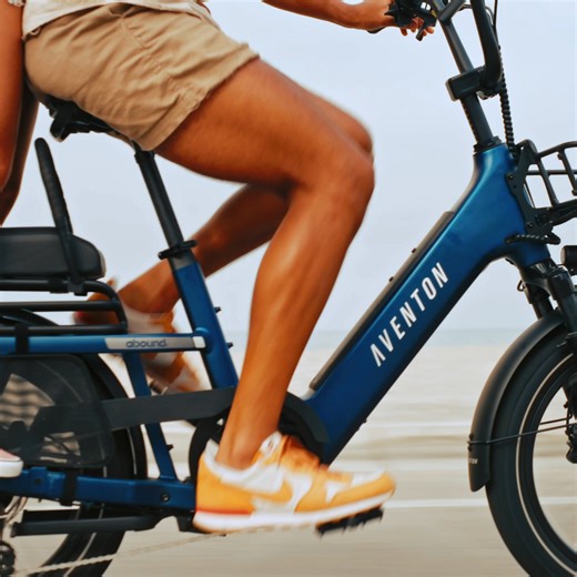 8.1K views · 5.8K reactions | Ready to go further and faster with ease? Meet the Abound SR from Aventon. With a compact frame and advanced security, this enhanced cargo e-bike is a guaranteed adventure. | Aventon | Facebook