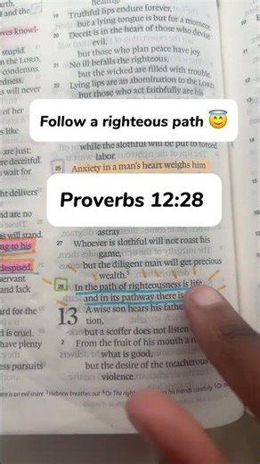 Proverbs 12:28 ❤️