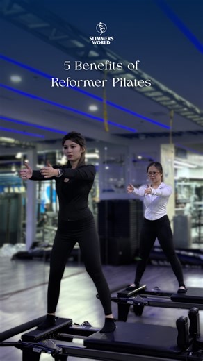 Elevate your BODY and MIND🍃 ✨Move with ease and build strength and Find Balance with REFORMER PILATES at Slimmers World International✨ 5 Benefits of Reformer Pilates: • Build Strength and Endurance • Improves Body Posture and Alignment • Boost Balance and Coordination Enhance Mobility • Flexibility Helps to Reduce Stress • Reduce Stress and Anxiety BOOK YOUR SESSION AT BACOOR TODAY! 📍BACOOR, SM CITY- 3rd Floor, SM CITY Bacoor, Aguinaldo Highway, Bacoor, Cavite 📞 0917-177-9935 / 0917-189-7546