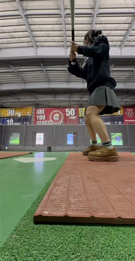 ホームラン惜しかった #バッテイングセンター #野球#いいね欲しい