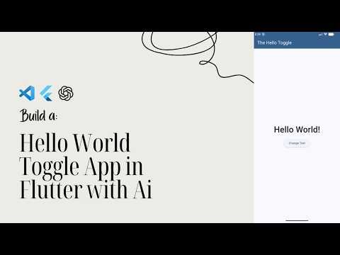 Build Your First Flutter App with AI — Hello World Toggle (Free Class Preview)