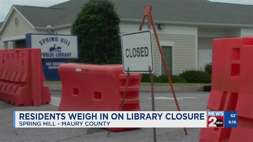 Residents weigh in on Spring Hill Library closure