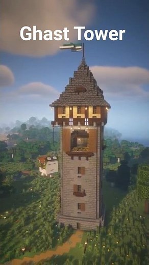 Minecraft Ghast Tower #minecraftbuilds #minecraft #minecraftbuilding #minecrafttutorial