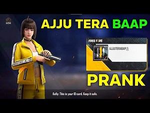 AJJU TERA BAAP NEW PRANK WITH NOOB GAMEPLAY #1 | GARENA FREE FIRE