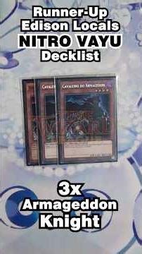 EDISON Runner-Up Nitro Vayu Deck Profile Time Wizard League #yugioh #tcg #edison #decklist