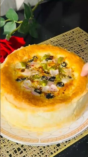 pizza cake recipe 😍#trending #viralvideo #ytshorts