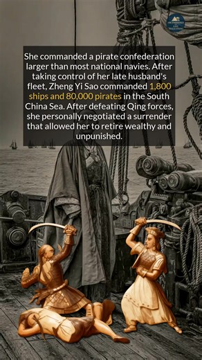 The pirate queen who commanded 1,800 ships and retired a wealthy, free woman. #history #historyfacts #worldhistory #pirates | Archaeology and Lost Civilizations