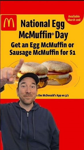 McDonald's has $1 Egg McMuffins?! 👀🔥