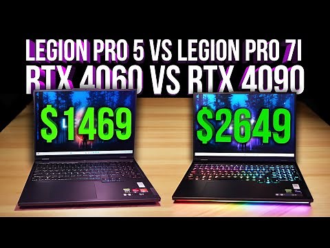 Legion Pro 7i (4090) vs Legion Pro 5 (4060) - Detailed Unboxing Review Side by Side!
