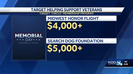 Target shoppers in Iowa support veterans through donations