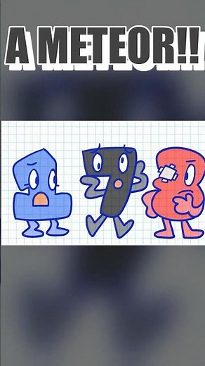 a meteor! - (tpot 20) #shorts #bfdi #tpot