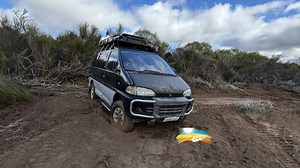Carolina Wilga retrieves her van from remote bushland