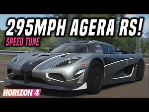 FH4 | Koenigsegg Agera RS Top Speed Tune | 295MPH/475KPH!
