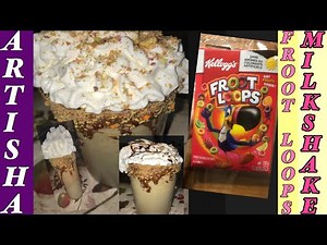 Frooty Loops Milkshake🥰! With only 3 ingredients!