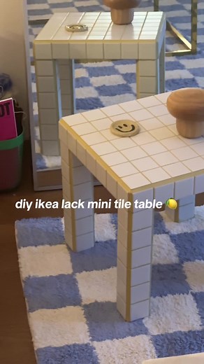 DIY IKEA Lack Tile Table Tutorial and Transformation