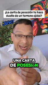 1K views · 7.2K reactions | ¿La carta de posesión te hace dueño de un terreno ejidal? 廊 #mexico #tips #abogados #legal #dudas #amigos | Eduardo Lima | Facebook
