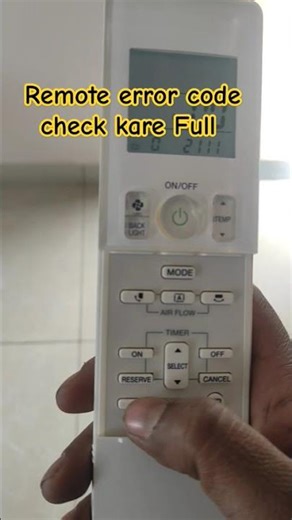 Daikin remote error code check kare Full complete ✅