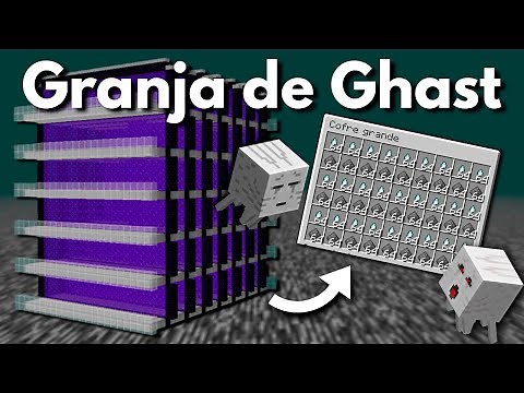 Minecraft Granja de Ghast Muy fácil y ampliable - Tutorial [Ghast Farm ‪@gnembon‬ ] |1.16 - 1.18.1+|