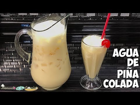 Creamy Pina Colada Water