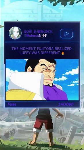 The Moment Fujitora Realized Luffy Was Different 🔥 #onepiece #luffy #fujitora
