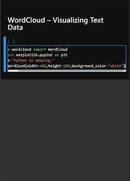 WordCloud – Visualizing Text Data